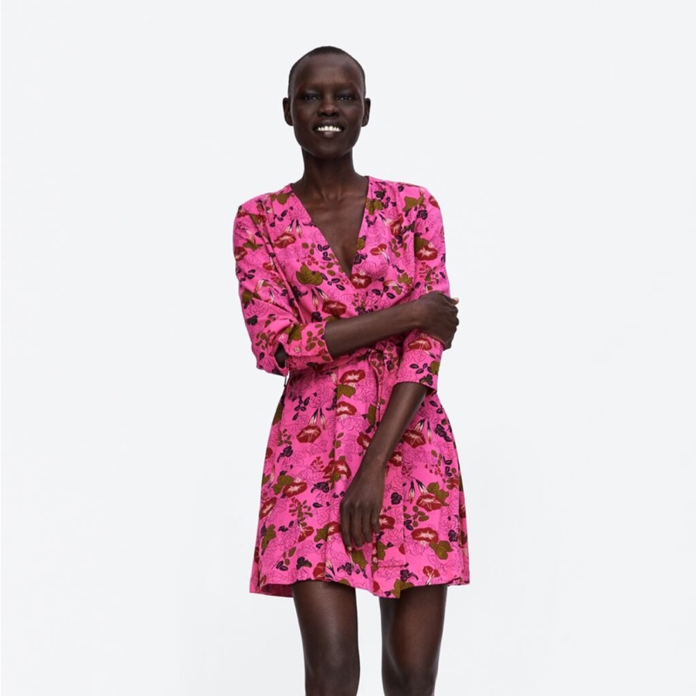 Zara Floral Pink Dress